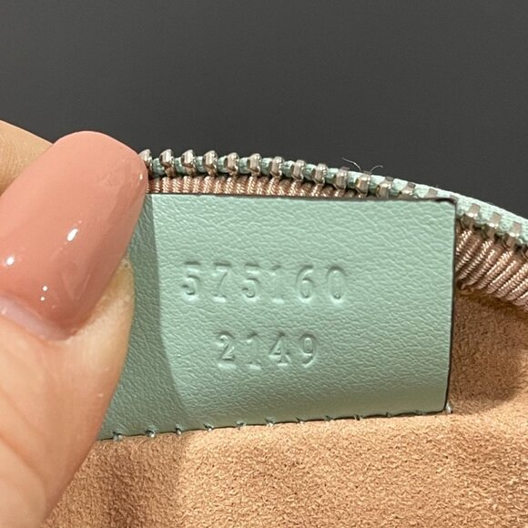 Gucci Calfskin Matelasse Diagonal GG Marmont Round Coin Purse Multi (JB1097) - Picture 7 of 8